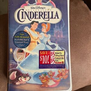 Walt Disney's Cinderella VHS Tape
